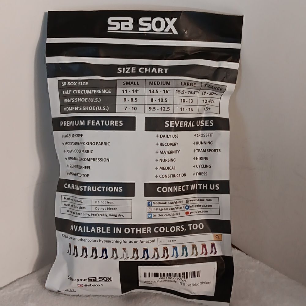 SB Sox Graduated Compression Socks - Picture 3 of 6